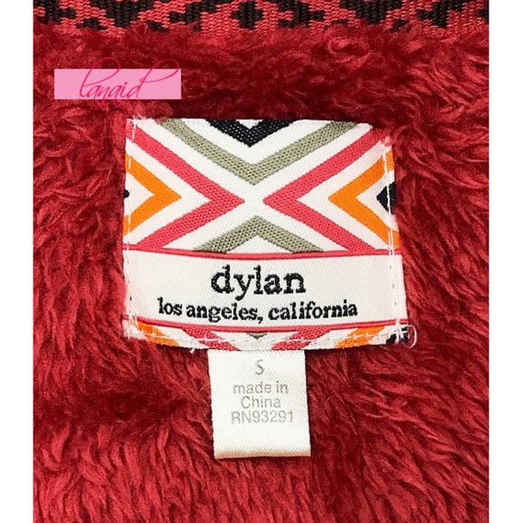 Dylan True Grit Plush Half-Zip Pullover Brick Warm Sherpa Fuzzy Teddy Shearling - Picture 4 of 7